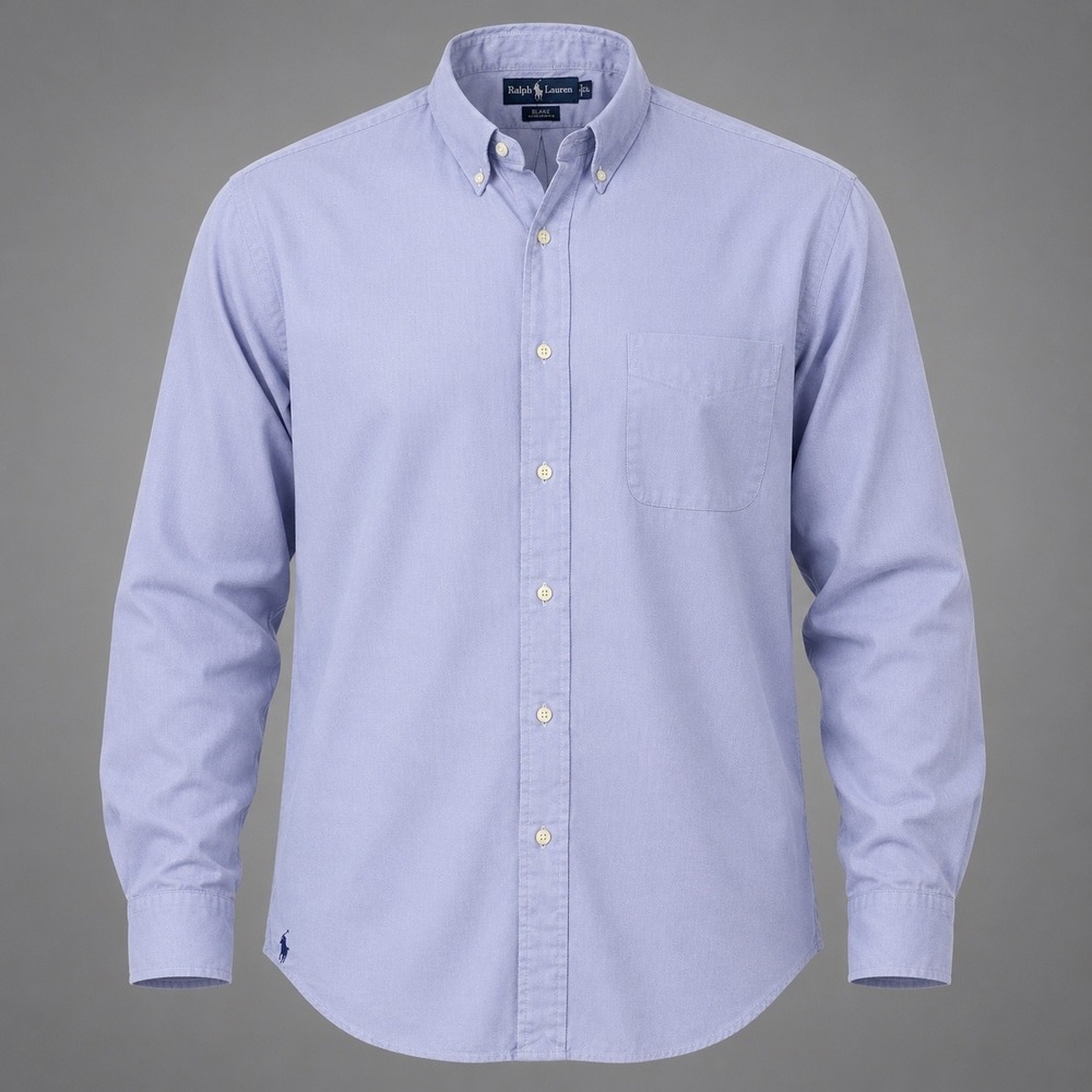 Ralph Lauren Blake Mens XXL Light Blue Oxford Cotton Button Down Coastal Preppy